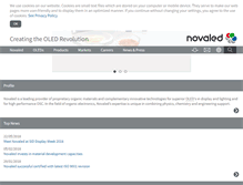 Tablet Screenshot of novaled.com